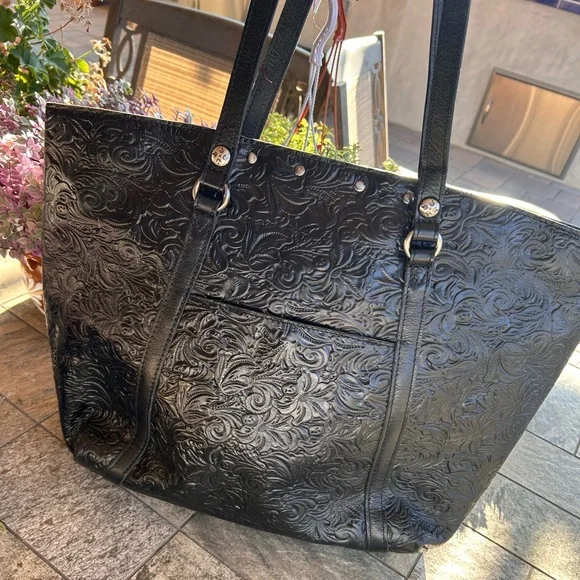 Patricia Nash Black Benvenuto Tote - Picture 3 of 14